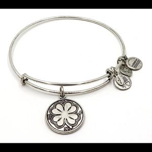 Alex and Ani Four Leaf Clover Charm Bracelet